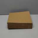 50 Pack Corrugated Cardboard Sheets Flat Hard Cardboard Inserts Back to School Classroom Supplies Flat Squares Separators for Shipping, Mailing, Packing, Art Projects, DIY Crafts(14 x 11 Inch,Brown)