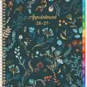 5 x Appointment Book 2026-2027 - Daily Hourly Planner 2026-2027, July 2026 - June 2027, Weekly Appointment Book 26-27, Large Planners Weekly Monthly, 8.5" x 11", Planners with 30-Minute Interval - Green Floral