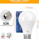 MASTERY MART A19 LED Bulbs 60 Watt Equivalent, 9W Non-Dimmable, Flicker-Free, 800 Lumens, Soft White 2700K, E26 Base, 10000 Hours, Energy Saving, Bright for Living Room, Bedroom, 6 Pack