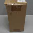 Ezebesta 1PCS Makeup Brush Holder Organizer with Clear Lid 360 Rotating Sliding Opening Dustproof Brushes Container for Vanity