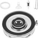 hygger Air Stones for Aquariums, Transparent Acrylic Fish Tank Bubbler Kit with Air Tube, Ultra Silent Bubble Stone Super-High Dissolved Oxygen Diffuser for Aquarium Fish Tank and Hydroponic (1.7 inch)