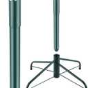 14.8" Christmas Tree Height Extender with 3 Fixing Screws, Fits 0.5-1.25 Inch Tree Poles, Make Christmas Tree Taller for 4.5 Ft to 7.5Ft Artificial Trees, Seasonal Indoor Decor (Green)