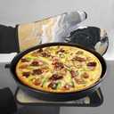 Oven Mitt and Pot Holders Sets - Marble Kitchen Mitts Decorative Marbling Oven Gloves Stones Hot Pads Set of 2 for Cooking BBQ Baking Grilling (Black White Yellow Marble)