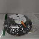 Deroro Winter Snowman Sign for Front Door Decor, Black Let It Snow Welcome Farmhouse Wood Door Hanger for Outdoor Outside Porch, Rustic Christmas Snowflakes Wooden Wreath Wall Hanging Decoration