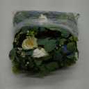 TOCHGREEN 4 Pack Artificial Eucalyptus Flower Garland with White and Blue Roses, Fake Rose Flower Greenery Garland Floral Vines for Wedding Home Party Table Runner Decor (Blue White, 4PCS)