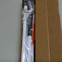 Foldable White Cane(Blind Cane) with Red Reflective Strip, 49 Inch Lightweight Walking Stick for Vision Impaired, Anti-Slip Handle for Daily & Travel Use