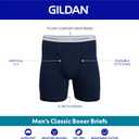 Gildan mens Underwear Boxer Briefs, Multipack (Large, Black/Garnet/Royal/Diamond)