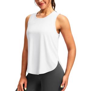 Soothfeel Women's Workout Tank Tops Racerback Sleeveless Running Tennis Shirt Loose Fit Sports Gym Exercise Yoga Athletic Top, Small