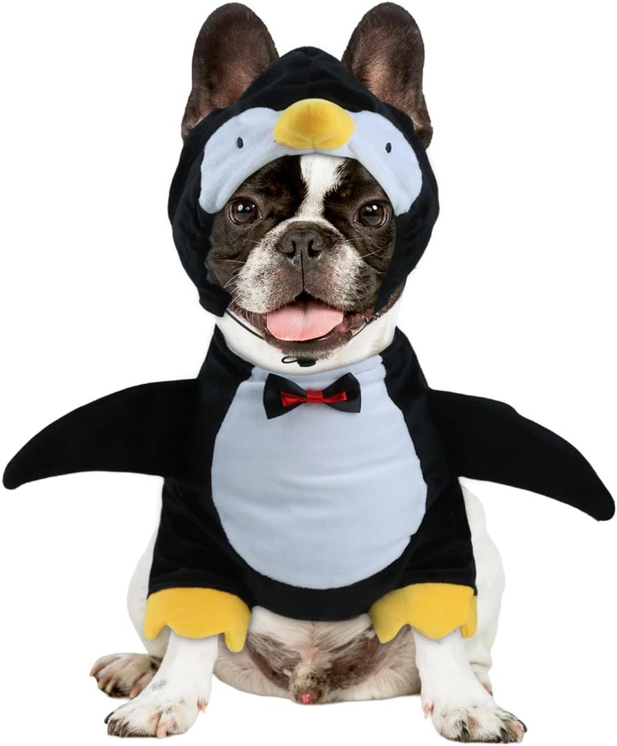 HOTUMN Dog Penguin Halloween Costume - Cute and Funny Pet Costume Soft Dog Cosplay Outfits Halloween Christmas Party Dog Clothes for Small Medium Pets(Medium)