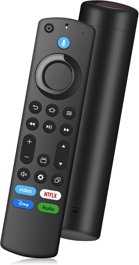 Replacement Voice Remote for All FireSeries,TVs Stick 4K/4K Max(1st /2nd Gen)/Lite/HD/Cube,Fire Smart TVs Stick (2nd / 3rd Gen),Fit for Toshiba/Insignia/Pioneer Smart TVs-Omni QLED FireSeries