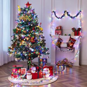 1000 LED Amount of Christmas Tree Lights Decorations with Remote, Waterproof Plug in Cluster Lights Christmas for Outdoor Outside Indoor,Multicolor