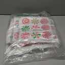 Gingerbread Christmas Decorations Door Cover Backdrop, Xmas Gingerbread House Banner with Fake Snow, Candy Cane Stickers & Porch Signs for Holiday Home Classroom Office Party Indoor Outdoor Decor