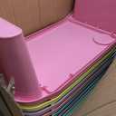 Beeveer 8 Pcs Kids Lap Desk Tray Bulk 19.7x9.6x7.1in Portable Lap Tray for Kids Plastic Lap Table with Side Storage Space for Bed Classroom Laptop Children Car Activity Eating Floor (Pastel Color)