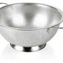 Gulex Colander Stainless Steel 3-Quart, Strainer for Kitchen Food, Dishwasher Safe
