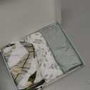 Yoofoss Bassinet Sheets for Baby,3-Pack Fitted Bassinet Sheets Set Compatible with Halo Bassinest Swivel Sleeper,Baby Delight,Angelbliss,Soft Breathable Bassinet Mattress Sheets(Green+Leaf)