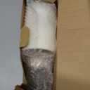 Eldnacele Waterproof Flameless Flickering Candles with 6 Hours Timer, Indoor Outdoor White LED Plastic Battery Operated Pillar Candles Pack of 4 Wedding Dinner Home Decor, D3x H4 5 6 8