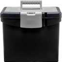 Storex File Storage Box Translucent Storage Lid, Black 1-Pack (61504F01C),  Holds up to 30 lbs., 
Style	Letter Size with XL Lid