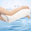 MINUPWELL 6.5" Knee Pillow for Side Sleepers - 100% Shredded Memory Foam Leg Pillow for Side Sleeping - Between Leg & Under Hip Pillow - Relieving Leg, Back, and Knee Pain - High Supportive