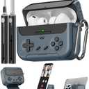 Inesore for Airpods Pro 3 Case Cover with Cleaner Kit,with Lock for Airpod Pro 3 (2025),Classic Cool Funny Game Console Hard Air Pods Pro 3 Case for Men Boy(Black)