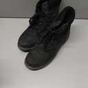 Adokoo Boots for Women Waterproof Fall Winter Ankle Boots Snow Black Combat Boots Lace Up Non Slip for Hiking Work (10)