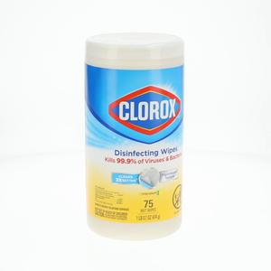 Clorox Bleach-Free Disinfecting and Cleaning Wipes, Crisp Lemon, 75 Count