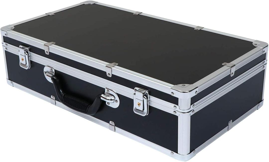 Metal Tool Box Hard Tool Box Universal Hard Carrying Case with Foam Protects Electronics Tools Cameras and Testing Equipment M Instrument Box Jobsite Tool Box