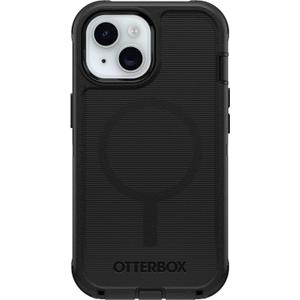 OtterBox Defender MagSafe Case for iPhone 16e, iPhone 15, iPhone 14, iPhone 13  7X Military-Grade Drop Protection, Rugged Grip Texture, Strap Anchors, Port Covers  Non-Retail Packaging  Black