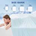 GOHERO Cooling Blanket Throw 50"x70" - Double Sided Summer Blankets for Hot Sleepers - Lightweight Soft Arc-Chill Q-Max >0.5 Blanket Absorbs Heat to Keep Cool on Warm Nights Blue
