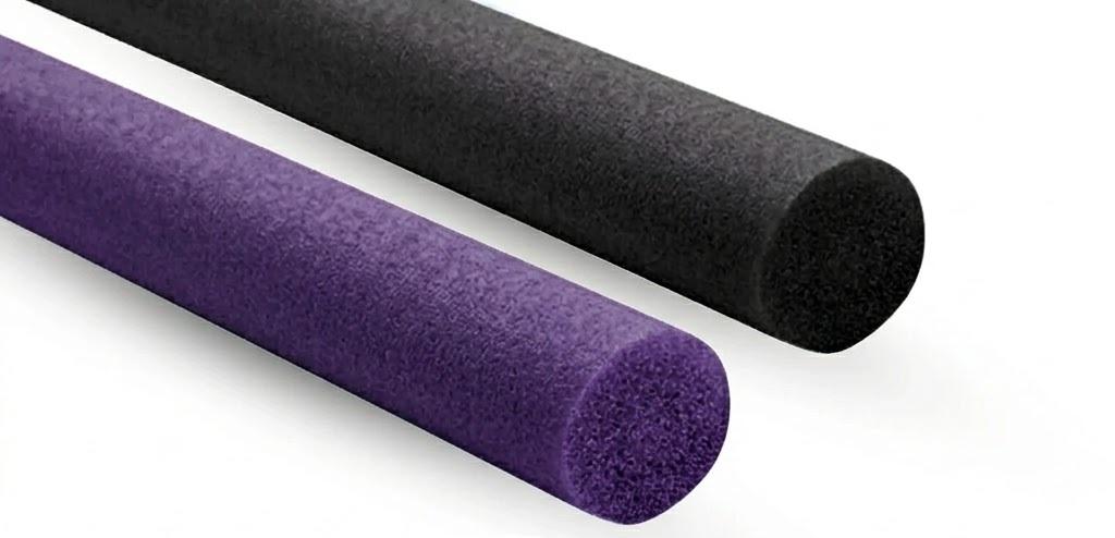 Pool Toys Swim Noodles Foam Pool Noodle Exercise Equipment Swimming Aid, Black, Purple ,2 Pieces