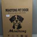 3-Flap Never Rust Extra Large Dog Door for Doors with Sliding Lock Panel, Steel Frame and Telescoping Tunnel, Extreme Weather Durable Doggy Door Pets Up to 220 Lb