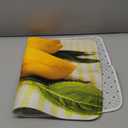 Kitchen Rug Floor Mat Yellow Summer Lemon Flannel Kitchen Mats, Cushioned Anti Fatigue with Non Slip Rubber Backed for Kitchen Bedroom Home Entrance18 x30