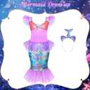 VGOFUN Princess Dress Up Clothes for Little Girls Princess Costume Princess Dresses Toddler Christmas Birthday Gift Aged 3-6