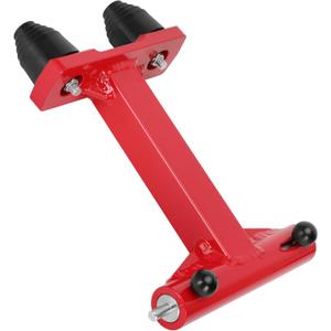 Iridesc 240110 4-Stroke Transom Saver Motor Tote, Compatible with Merc-Y 75/90/115/200/225/250/300HP & V6 175HP Engines, Red, Stainless Steel Frame, Transom Mount