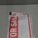 2 Pack For Sale Sign Stickers,12" x 8" Sale Sign for Car and Vehicles, Self-Adhesive Vinyl Decal for House,Home,Boats,Large Space for Handwriting Red