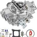 BR-67255 Carburetor 650 CFM 4 Barrel 4150 Model Carburetor Compatible with Holley Quick Fuel Brawler Diecast Carburetors with Mechanical Secondaries Electric Choke