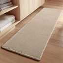 GRANNY SAYS Waffle Bathroom Runner Rugs 71" x 24" Non Slip Washable, Extra Soft & Water Absorbent Bath Mats for Bath, Tan Waffle Bath Mat for Decor, Long Bathroom Rugs Runner for Tub & Shower