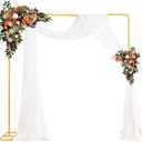 Square Backdrop Stand, 6.5ft Wedding Arch Rectangle Backdrop Stand, Metal Arch Backdrop Stand With Base, Balloon Square Stand Rectangle Arch for Wedding Birthday Party Baby Shower Ceremony Decor
