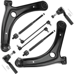 8PCS Front Suspension Lower Control Arms with Ball Joint Kit for Dodge Caliber 2009-2012, for Jeep Compass Patriot 2007-2017 w/Ball Joint Suspension Kit K80258 EV80645 ES800408