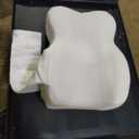 UJPFEO Knee Pillow for Side Sleepers,Leg Pillows for Sciatica,Knees,HIPS,Joints Between Legs,Back Pain Relief When Side Sleeping Spine Alignment Support for Knee Surgery Recovery,Removable Strap