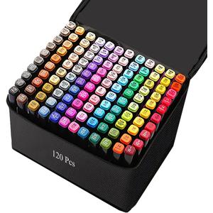 Alcohol Markers, 120 Colors Art Drawing Markers Set for Kids Adults Dual Tip Permanent Sketch Markers, with Organizing Case