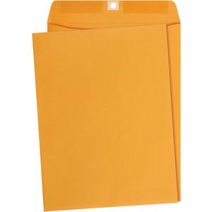 Amazon Basics Clasp Kraft Envelopes for Documents, Gummed Mailing Envelope, 9" x 12", 100-Pack