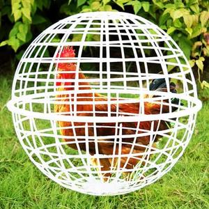 2025 Chicken Balls Cage for Outside, Movable Plastic Mesh Chicken Coops, Chicken Ball Cage for Rabbits Chicks Birds Chicks Birds(1PC 40CM/15.7IN)