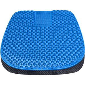 Large Gel Seat Cushion for Long Sitting with Non-Slip Cover,Soft & Breathable,Seat Cushion for Chair,Car,Office,Desk Chair,Wheelchair