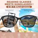Premium Bifocal Reading Sunglasses for Women, Retro Cateye Sun Readers UV400 Protection, Classic Shades Black & Tortoise (1 Black & 1 Tortoise, 2.25)