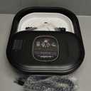 Foot Spa Bath Massager with Heat, Collapsible Foot Massager Spa Soaking Tub with Bubbles, Red Light, Pumice Stone, and Shiatsu Massage Rollers, Pedicure Foot Spa for Relaxation, Gifts (Black)