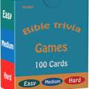 Docdeer Bible Trivia Board Games Cards for Adults and Family, Great Christian Gift for Bible Study