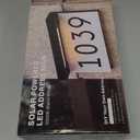 Address Plaques for House Solar Powered, House Number for Outside, LED Address Sign Outdoor Waterproof 3000K Warm White