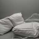 Puredown® Goose Feathers and Down White Pillows with 100% Soft Cotton Cover, Bed Sleeping Hotel Collection Pillows Set of 2 King Size