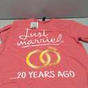 Just Married 20 Years Ago Funny Couple 20th Anniversary Gift T-Shirt M Pink