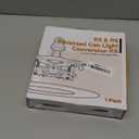 Recessed Can Light Conversion Kit for 5" and 6" Ceiling Fixtures - Pendant/Hanging Light Upgrade, Compatible with Ceiling Fans, Includes 7" Flat Steel Medallion, Black Finish